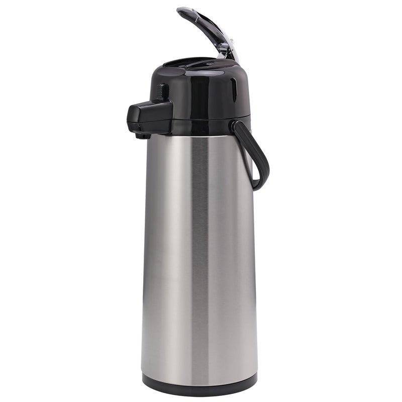 Service Ideas خدمة أفكار ECAL25S إيكو-إير إبريق مع غطاء ذراع، موزع مشروبات معزول، إبريق قهوة حراري، سعة 2.5 لتر، معزول بالزجاج - Image 1